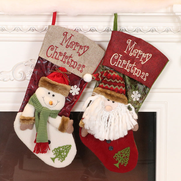 Children's Christmas Stocking Gift Bag Candy