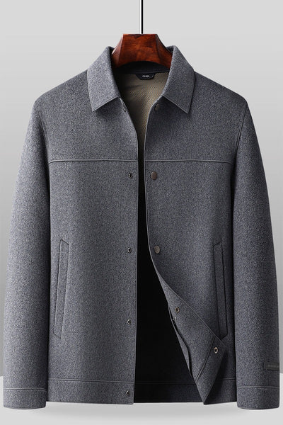 Men's Double-faced Wool Lapel Jacket