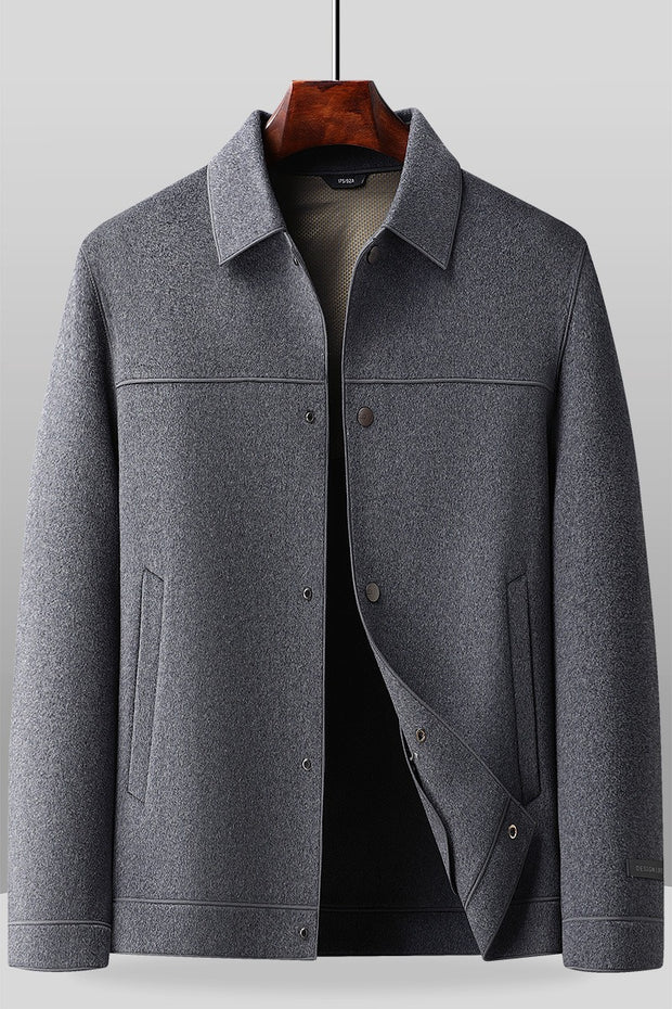 Men's Double-faced Wool Lapel Jacket